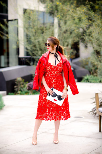 Red Lace Dress for Valentines Day