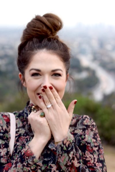 Engagement Ring Floral dress