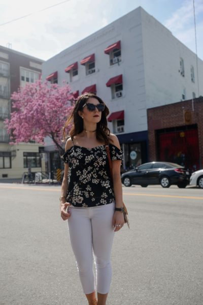 White Jeans and Florals