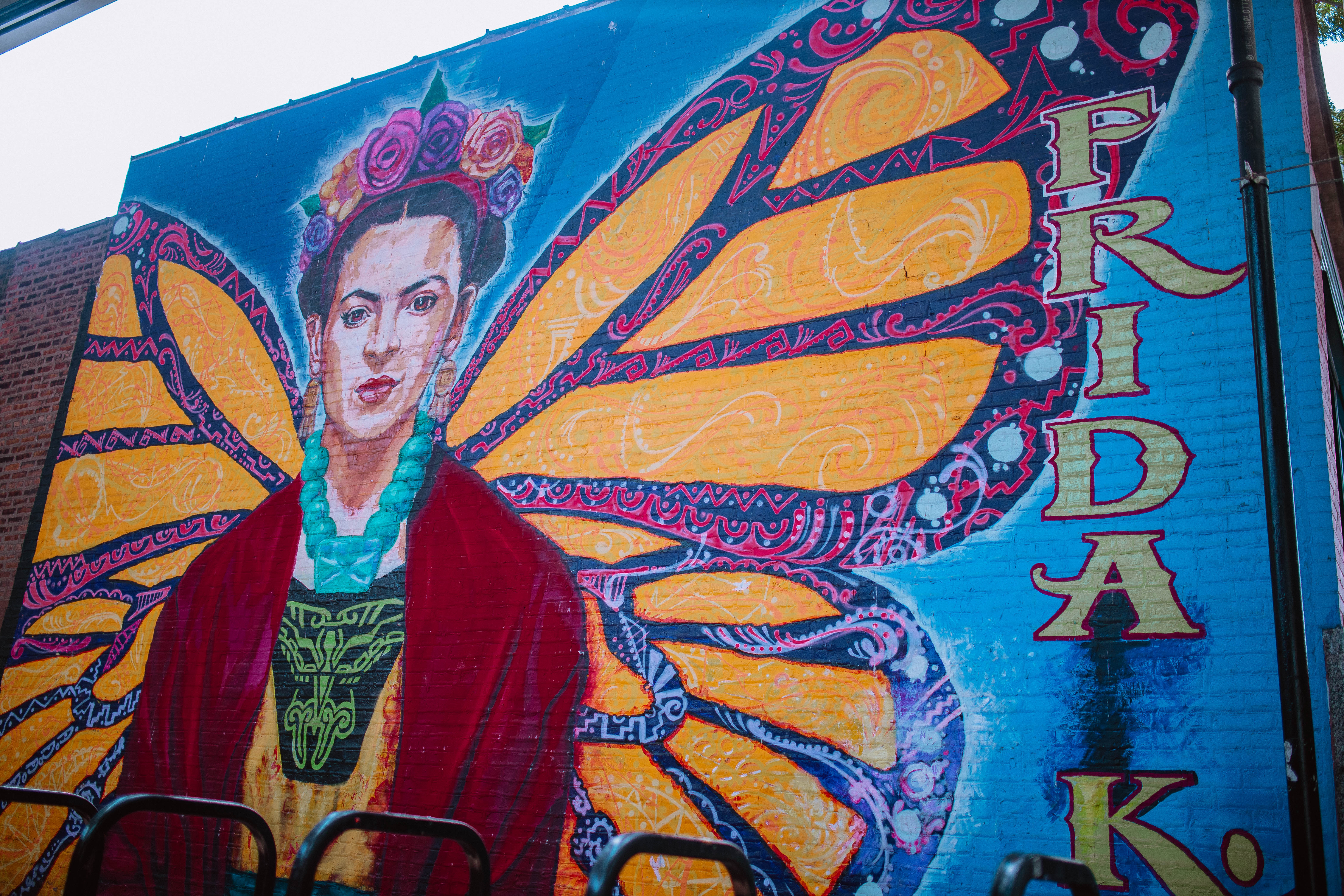 Pilsen Chicago street art mural of Frida Khalo