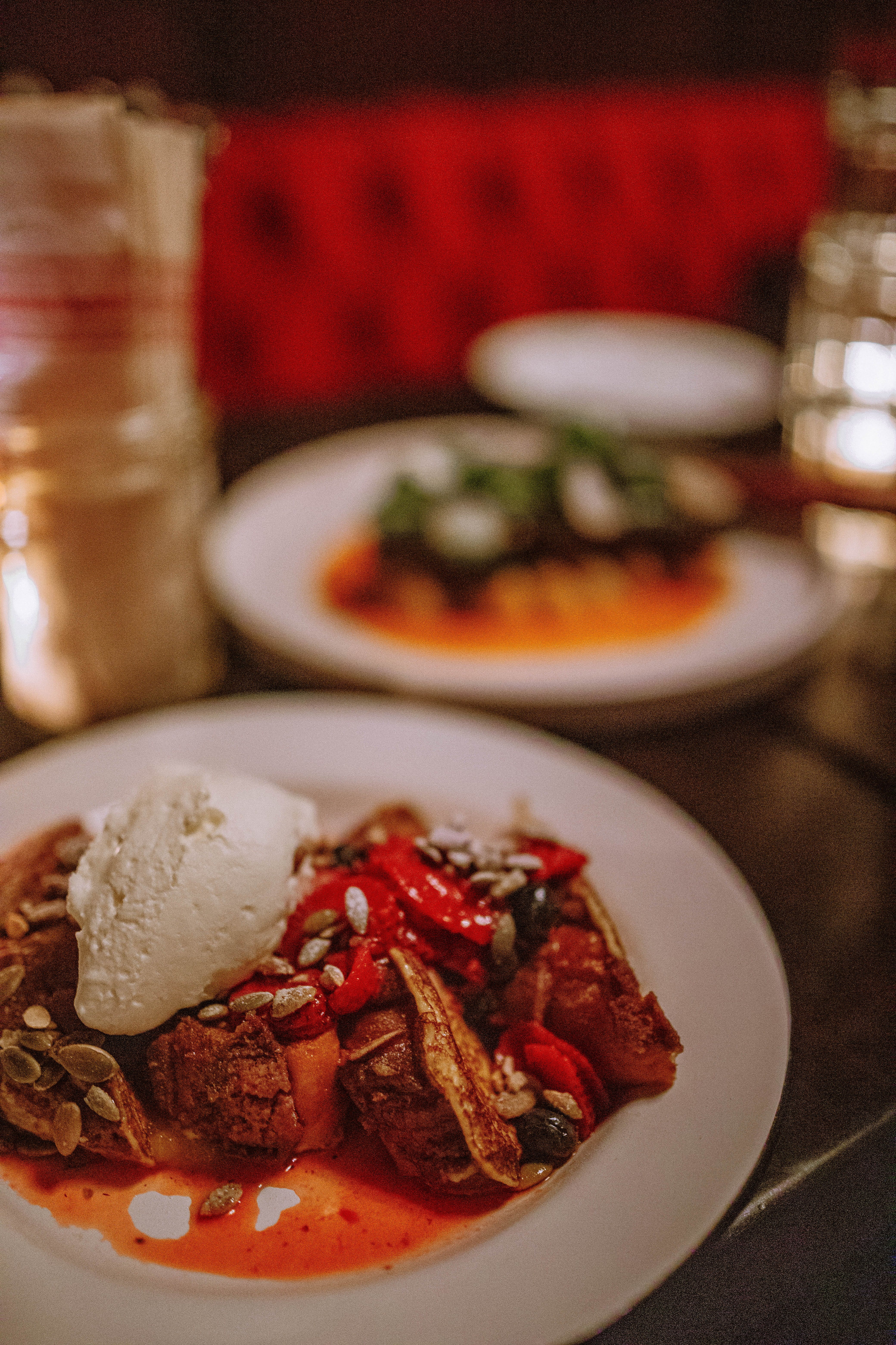 Pilsen Yard brunch dishes. One of the best places to get brunch in Chicago's lower west side